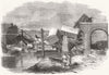INDIA. Rail accident Ahmoodpore, Rampore Hant 1863 old antique print picture
