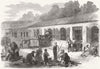 FRANCE. Vintage of Medoc. cuvier, Chateau Lafite 1871 old antique print
