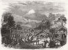 NEW ZEALAND. Pah, Plymouth(Taranaki) 1860 old antique vintage print picture