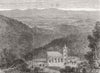 INDIA. Dhurumsalla Churchyard, Viceroy's grave 1864 old antique print picture