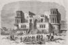 INDIA. Entrance to Lucknow 1858 old antique vintage print picture