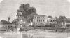 INDIA. Banks of Yamuna 1857 old antique vintage print picture