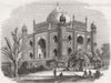 INDIA. Tomb of Soudja Daolat, Delhi 1857 old antique vintage print picture