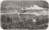 INDIA. Engagement with mutineers before Delhi 1857 old antique print picture