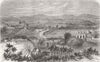 BANGLADESH. View of Sylhet 1858 old antique vintage print picture