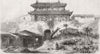 CHINA. The North gate, Canton 1858 old antique vintage print picture
