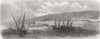 TRIESTE. Viaduct of Laibach & Railway. Arsenal 1857 old antique print picture