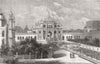 INDIA. Imambara. Gateway, Tomb of Mahomed Ali Shah 1858 old antique print