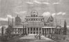 INDIA. Khisa Pussund, King's palace, Lucknow 1858 old antique print picture