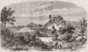 CANTON. French quarters, Gdns of tartar-general 1858 old antique print picture