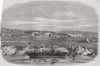WYOMING. Rd to Utah. Ft Laramie 1858 old antique vintage print picture