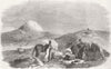 WYOMING. Rd to Utah. Independence Rock, sweet water 1858 old antique print