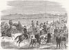 EGYPT. Returning races, Cairo 1864 old antique vintage print picture