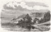 PRINCE EDWARD ISLAND. Govt house, Charlottetown 1860 old antique print picture