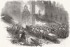 GERMANY. Storming the Arsenal, Berlin 1848 old antique vintage print picture