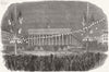 PARIS. Trees of Liberty-Fete, place De La Bourse 1848 old antique print