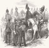 MILITARIA. New cavalry corps-Mounted staff 1854 old antique print picture