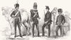MILITARIA. New dresses for artillery 1854 old antique vintage print picture