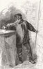 FISHING. The flyfisher 1862 old antique vintage print picture