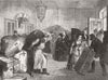 PARIS. parcels Prussian embassy German wounded 1871 old antique print picture