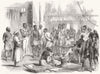 INDIA. Magistrate's Cutchery(court)in Awadh 1853 old antique print picture