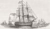 YACHTS. The Royal George yacht 1842 old antique vintage print picture