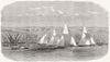 EGYPT. Viceroy's Fete. Regatta, Ismailia, lake Timsah 1869 old antique print