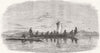 ALASKA. Skin boats used, Point Barrow 1857 old antique vintage print picture