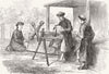 CHINA. Cotton gin, Eastern Turkestan 1874 old antique vintage print picture