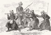 KASHGAR. Tai-foo-chees Ameer's army-firing 1874 old antique print picture
