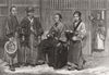 JAPAN. Japanese escort officers 1874 old antique vintage print picture