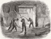 FARMING. French Agricultural Scenes. Thrashing 1859 old antique print picture