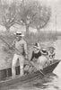 PUNTING. On the river 1886 old antique vintage print picture