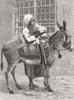 CAIRO. & Nile-1 trip of 2nd cataract. donkey boy 1880 old antique print