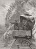 SOUTH AFRICA. Lord Randolph Churchill, train 1891 old antique print picture