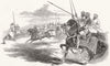 MILITARIA. Sikh lancers 1846 old antique vintage print picture