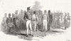 MILITARIA. Uniform of British Militia 1846 old antique vintage print picture