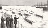 ROWING. Regatta-Adm John Hay's win race 1886 old antique vintage print picture