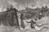 WRECK. Columbine North Sea Saving Elizabeth Mouat 1886 old antique print