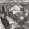 BUFFALOS. Buffalo Hunting. In search of Buffalos 1871 old antique print