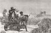 INDIA. Antelope Hunting. Loosing cheetah 1872 old antique print picture