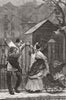 LONDON. An idyll of golden square 1872 antique vintage print picture