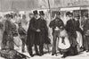 CHARING CROSS. Ancient pilgrimages. Pontigny 1874 old antique print picture