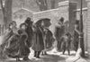 LONDON. Why, Mary must be asleep! 1858 old antique vintage print picture
