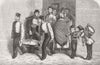 MILITARIA. Troops Christmas dinner cook House 1858 old antique print picture