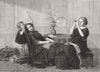 CHILDREN. The orphans 1858 old antique vintage print picture