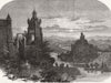 PRINCESS THEATRE. Christmas panto, King Castle, Royal 1858 old antique print