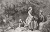 PORTRAITS. The idlers 1859 old antique vintage print picture