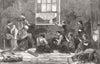 BETHNAL GREEN. Tailor & family, 10 Hollybush Place 1863 old antique print