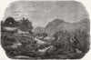 ALGERIA. Panther shooting in Algeria 1859 old antique vintage print picture